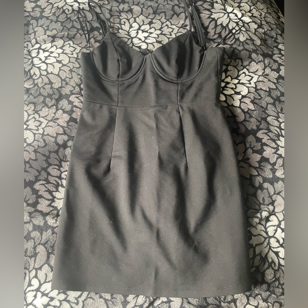 Princess Polly Black Novella Mini Dress